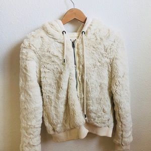 Abercrombie & Fitch extremely soft zip up. Cream!